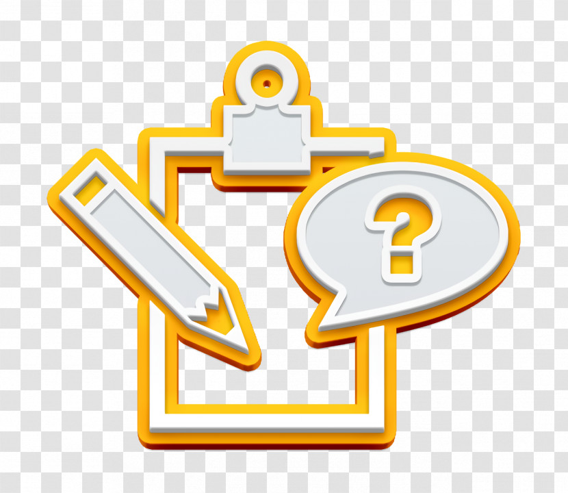 Academic 2 Icon Question Class Note Symbol Icon Education Icon Transparent PNG