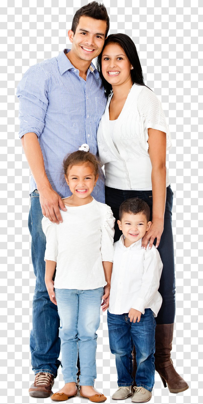 White Background People - Standing - Jeans Smile Transparent PNG