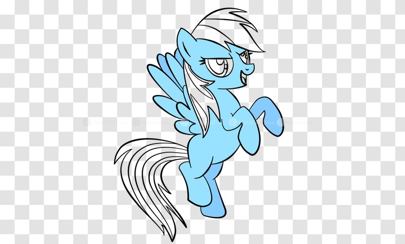 My Little Pony Rainbow Dash Drawing Line Art - Cartoon - Paper Plane Dividing Transparent PNG