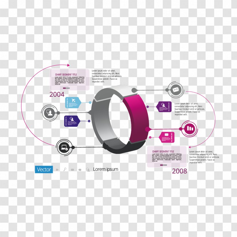 Infographic Diagram Template Timeline - Information - Ring Data Analysis Chart Transparent PNG