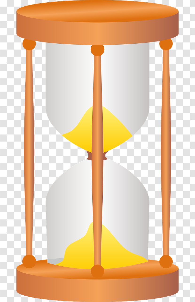 Hourglass Clock Time - Orange - We Are Transparent PNG