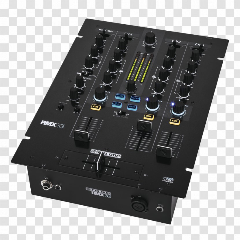 DJ Mixer Audio Mixers Disc Jockey Controller - Frame - Silhouette Transparent PNG