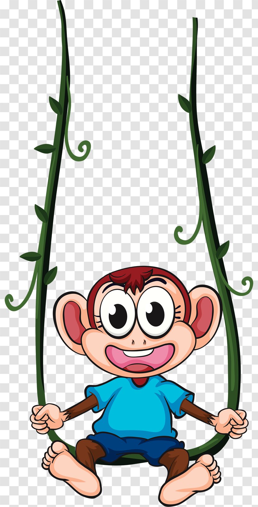 Royalty-free Drawing Clip Art - Funny Animal - Monkey Transparent PNG