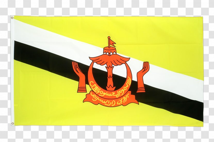 Flag Of Brunei Fahne Malaysia - Orange Transparent PNG