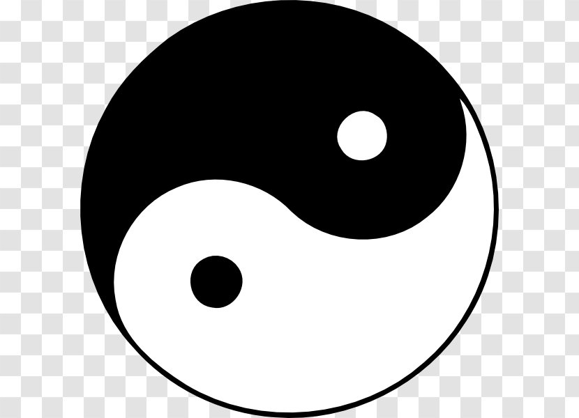 Black And White Yin Yang Hyeong Clip Art Transparent PNG