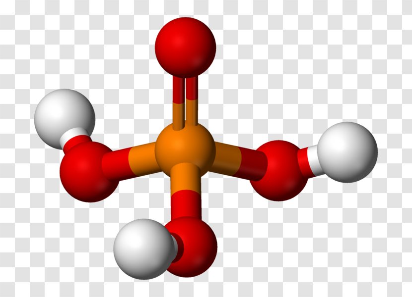 Phosphoric Acid Mineral Phosphorus Ball-and-stick Model - Cartoon - Frame Transparent PNG