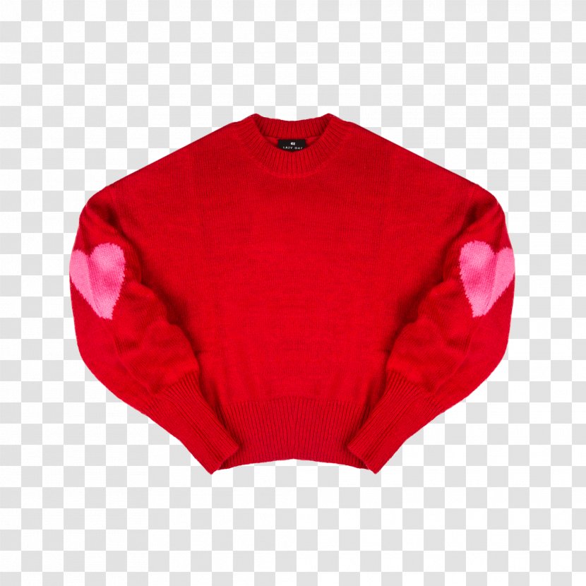 Sleeve T-shirt Sweater Red Kavaii - Retro Style Transparent PNG