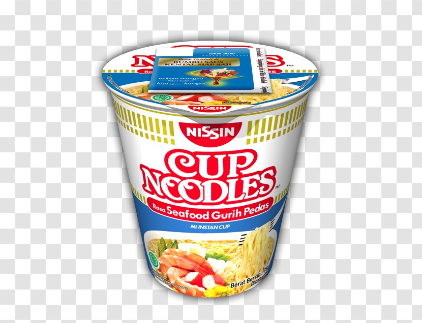 Vegetarian Cuisine Instant Noodle Ramen Chinese Noodles Tom Yum - Nissin Foods - Cup Transparent PNG