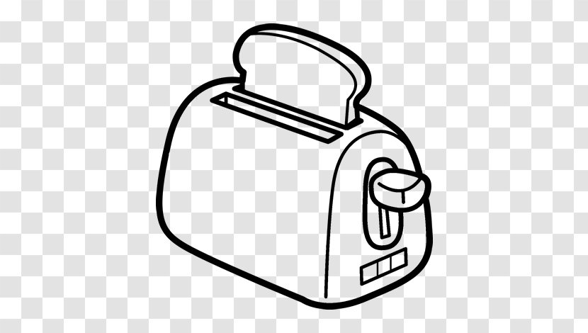Toaster Coloring Book Oven Cooking Ranges - Artwork - Toast Transparent PNG