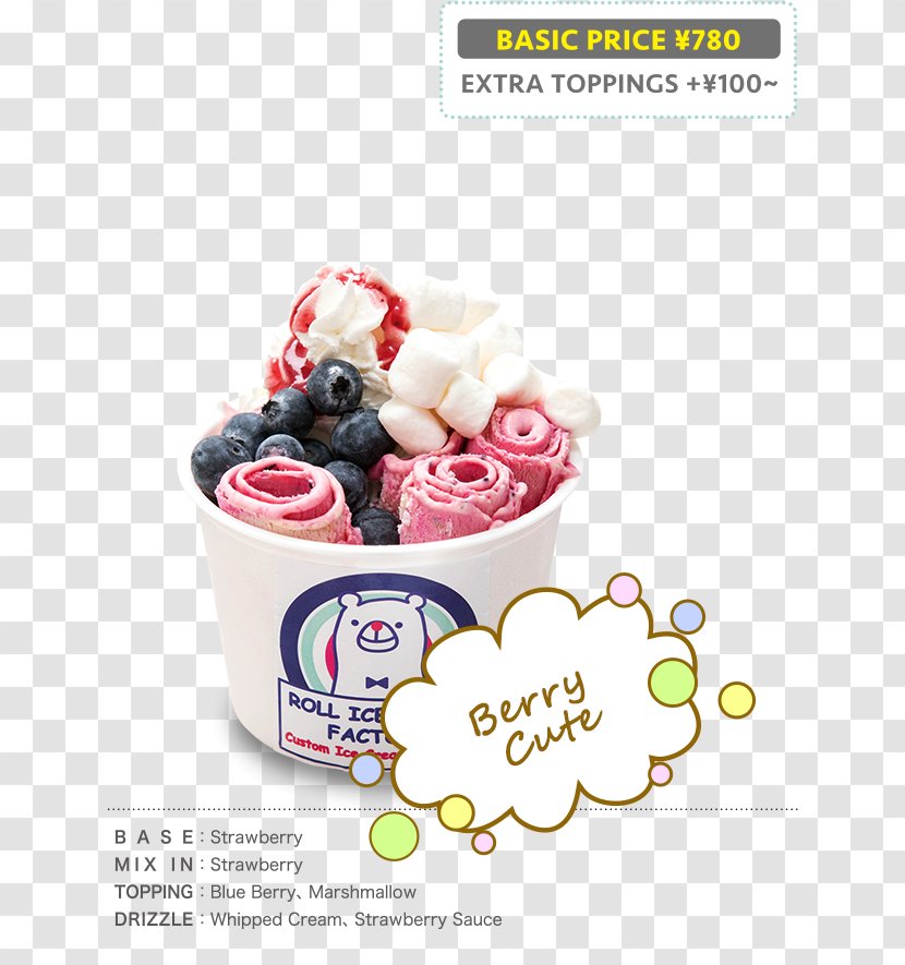 Frozen Yogurt Roll Ice Cream Factory Sundae Arashic Transparent PNG