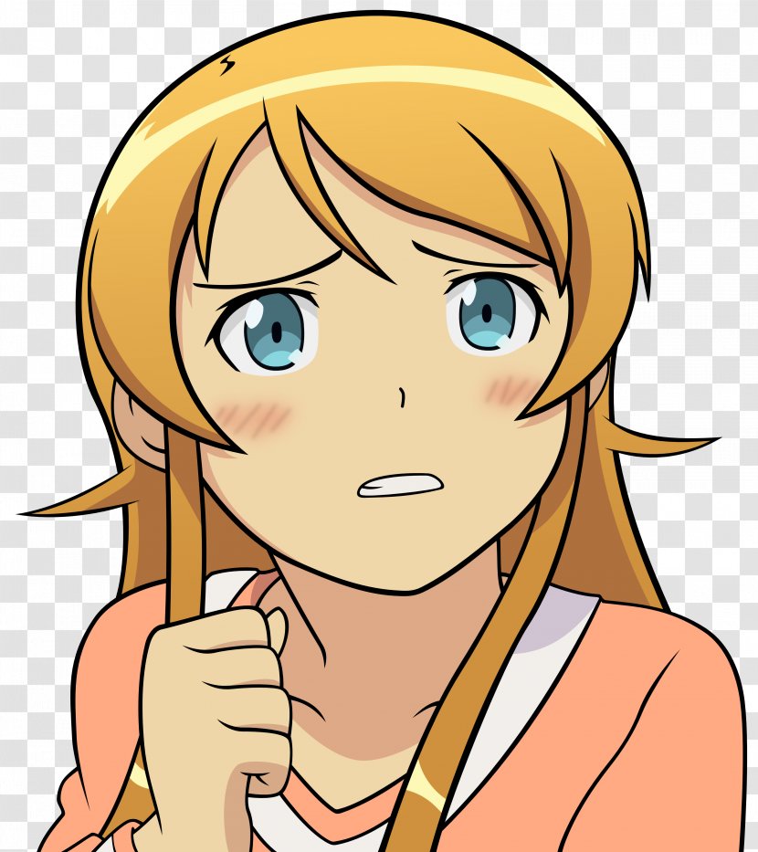 YouTube Oreimo Face Hair Otaku - Frame Transparent PNG