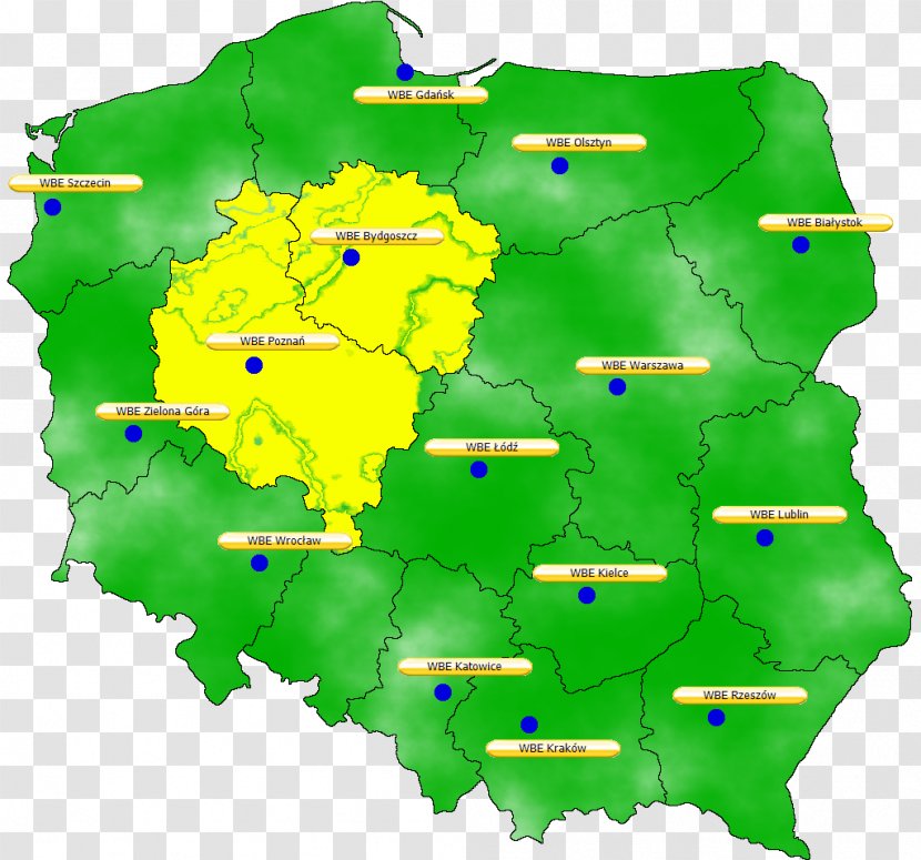 Map Bydgoszcz Chełm Lublin Kup, Poland - Area Transparent PNG