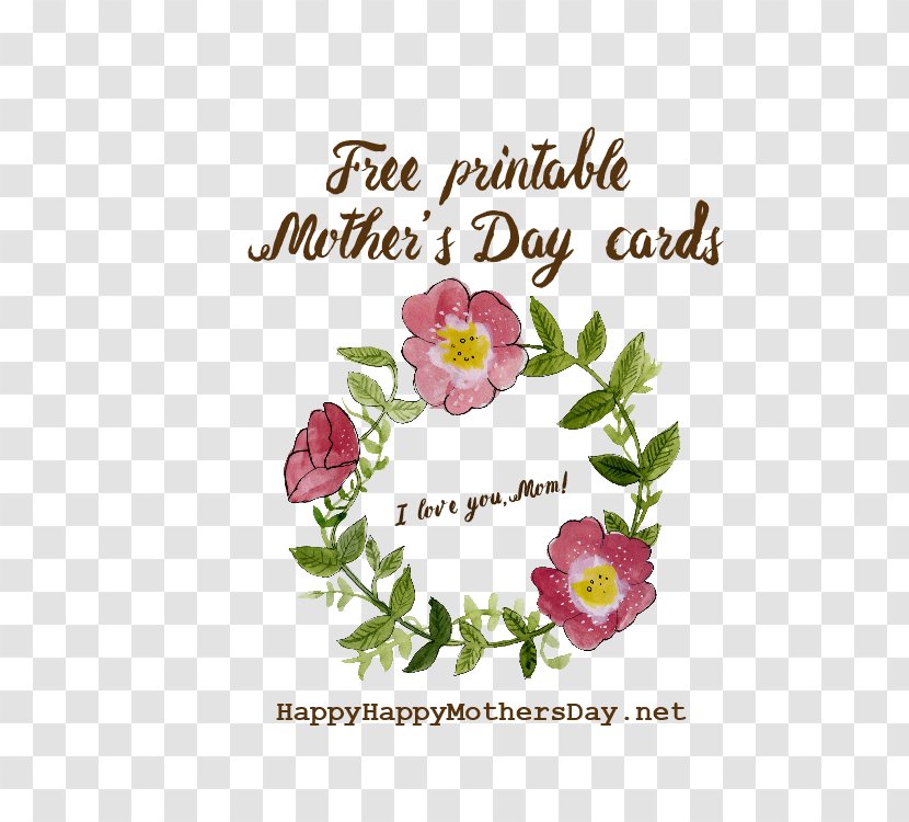 Happy, Happy Mother's Day Greeting & Note Cards - Cut Flowers - Mothers Transparent PNG