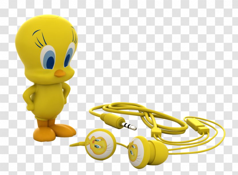 Tweety Sylvester MP3 Player EMTEC Looney Tunes - Watercolor - Headphones Transparent PNG