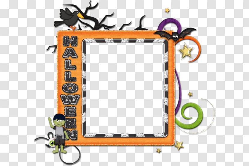 Picture Frames Scrapbooking Halloween Clip Art - Craft - Ghost And Goblins Transparent PNG