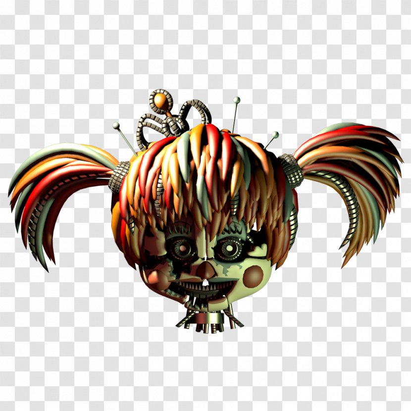 Freddy Fazbear's Pizzeria Simulator Scrap Infant Art Head - Baby Transparent PNG