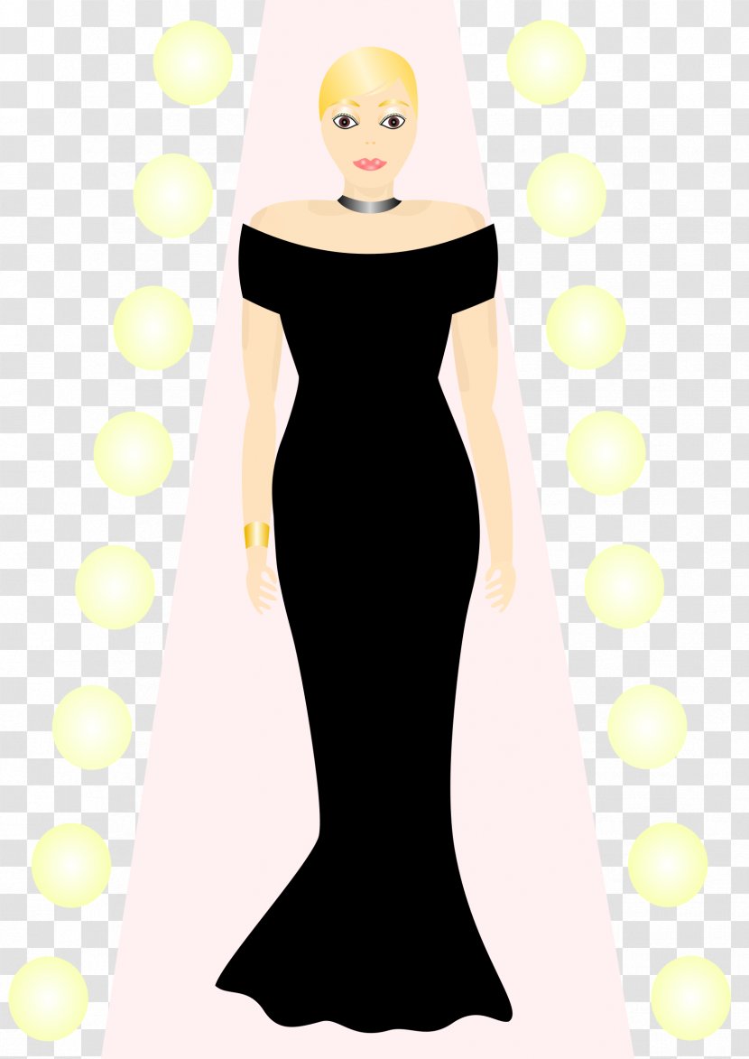 Little Black Dress Woman Clip Art - Silhouette - Model Transparent PNG