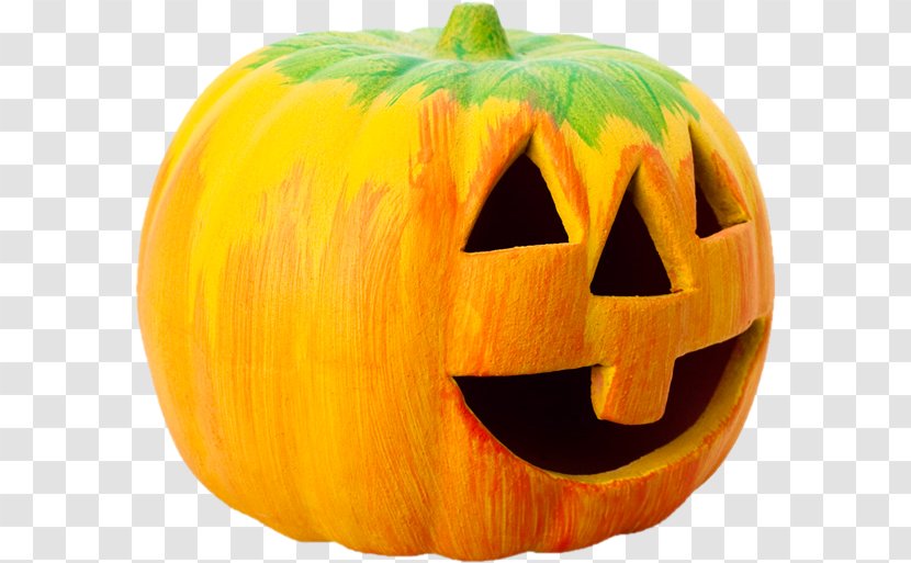 Calabaza Halloween Pumpkin Jack-o-lantern Carving - Party - Hand Painted Transparent PNG