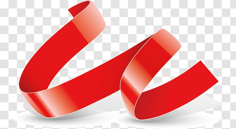 Royalty-free - Drawing - Red Ribbon Pattern Transparent PNG