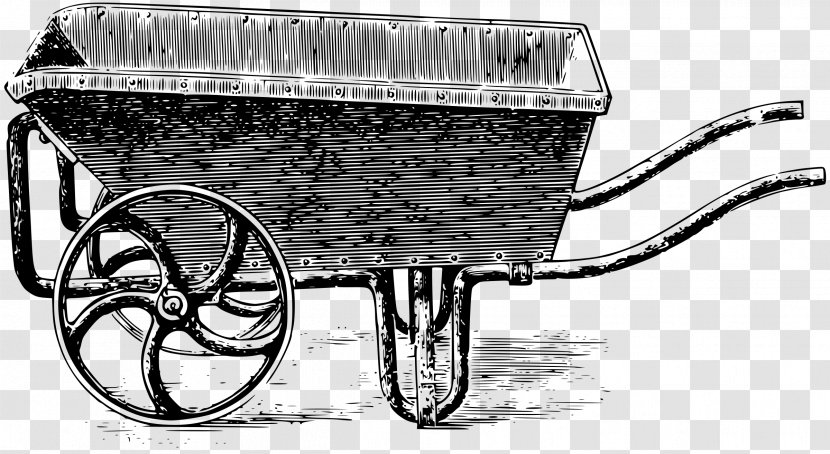 Architectural Engineering - Wheelbarrow - Monochrome Photography Transparent PNG