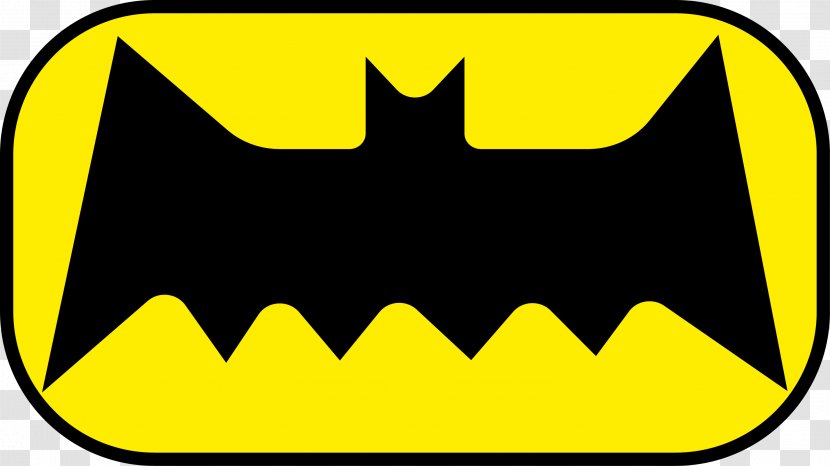 Clip Art - Yellow - Batman Logo Transparent PNG