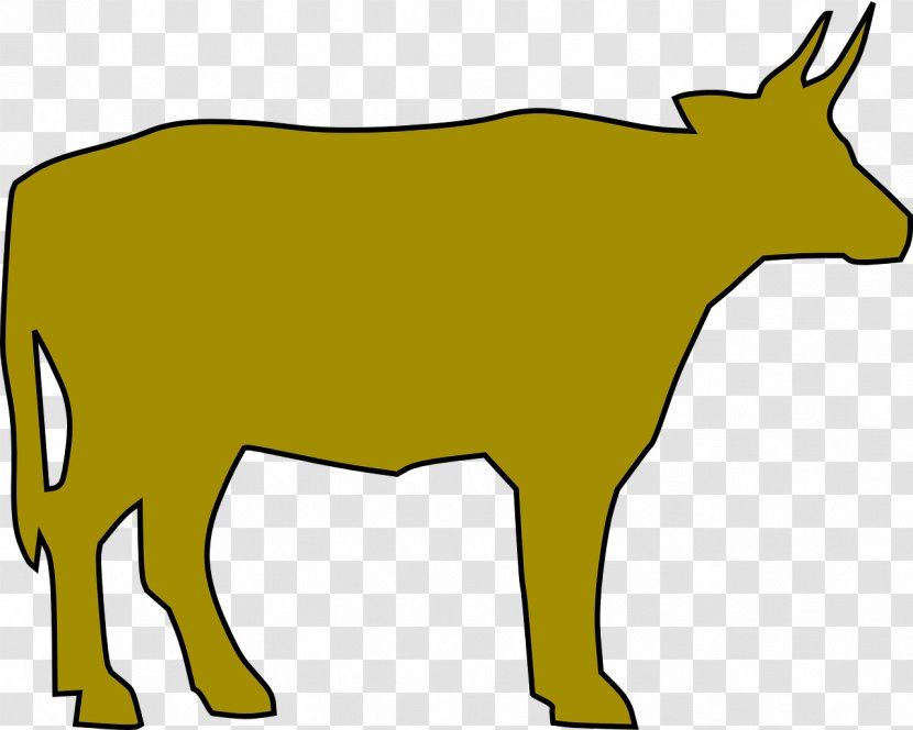 Beef Cattle Calf Ox Clip Art - Fauna - Cow's Milk From 45 Degrees With The Township Transparent PNG