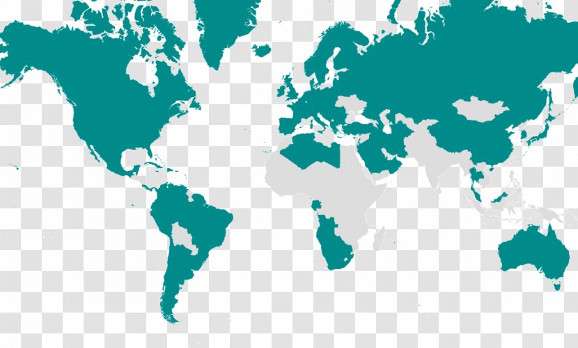 World Map Mercator Projection Geography - Location Transparent PNG