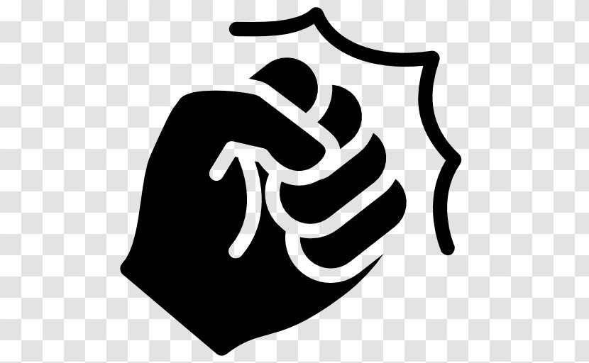 Fist Punch Computer Software Clip Art - Black - Clenched Hands Transparent PNG