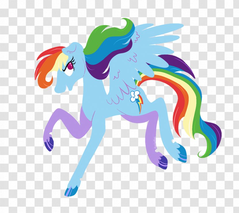 Horse Rainbow Dash Stairway To Heaven Unicorn - Vertebrate Transparent PNG