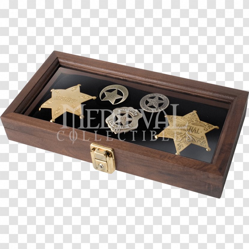 American Frontier Badge Western United States Marshals Service Replica - Display Box Transparent PNG