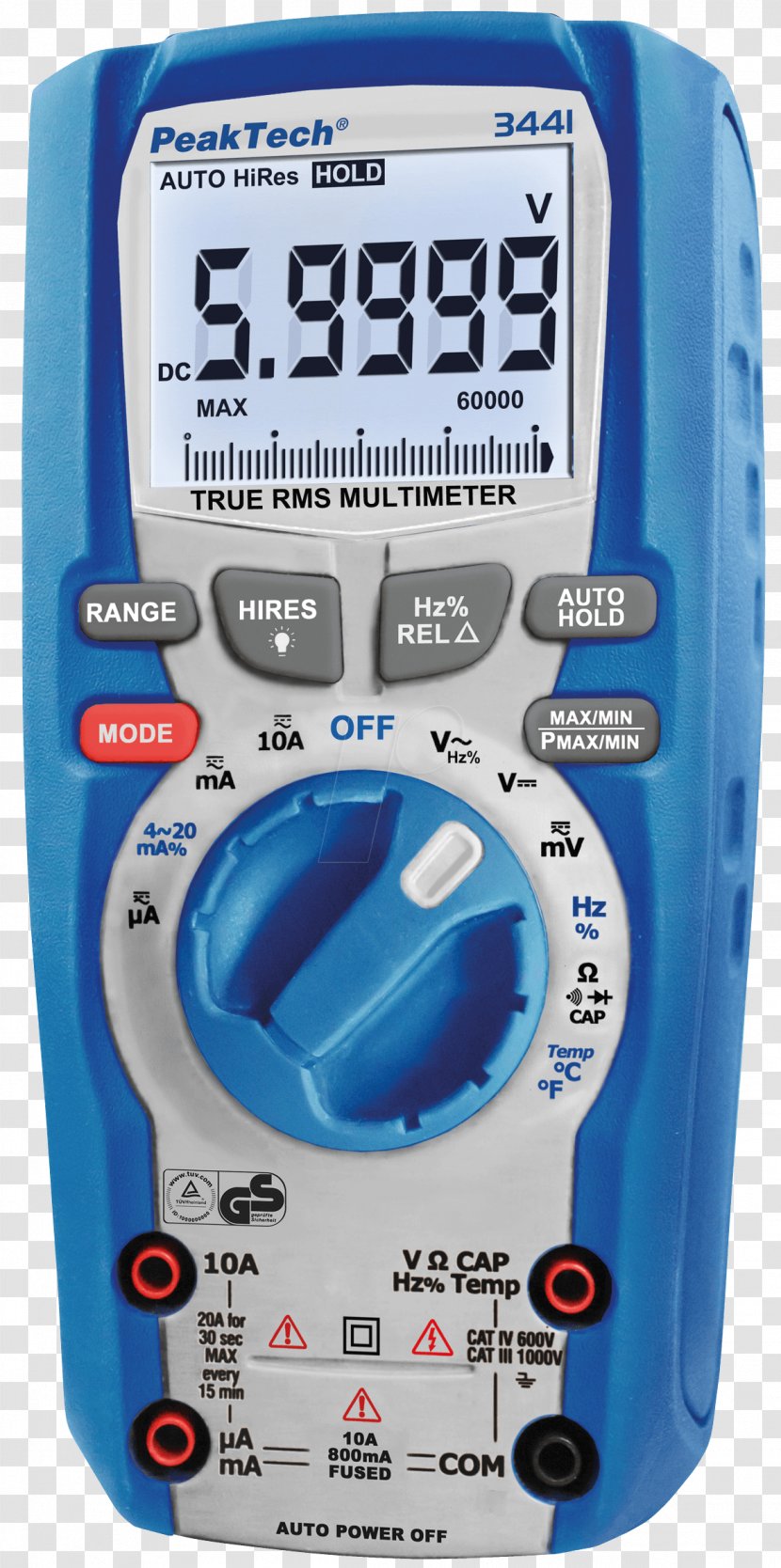 Digital Multimeter True RMS Converter Measurement Category Miernik Cyfrowy - Ip Code - Fluke Corporation Transparent PNG