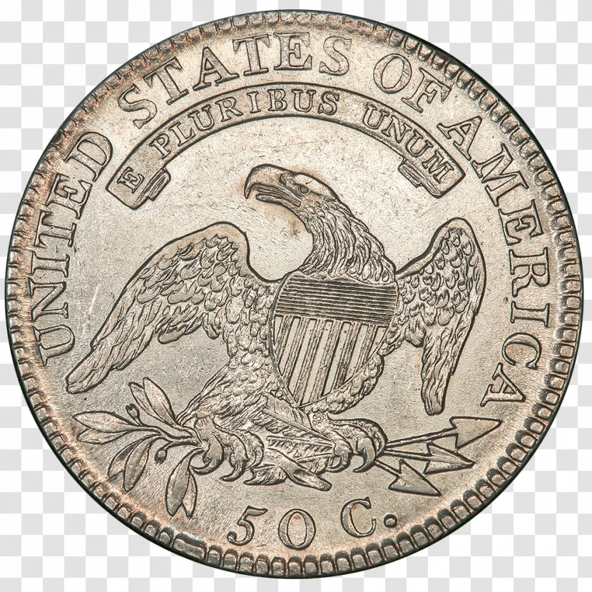 Silver Coin Mexican Peso Penny Morgan Dollar - Half Transparent PNG
