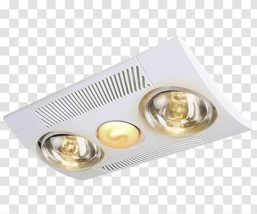 Light Infrared Lamp Bathroom Fan Heater Transparent PNG