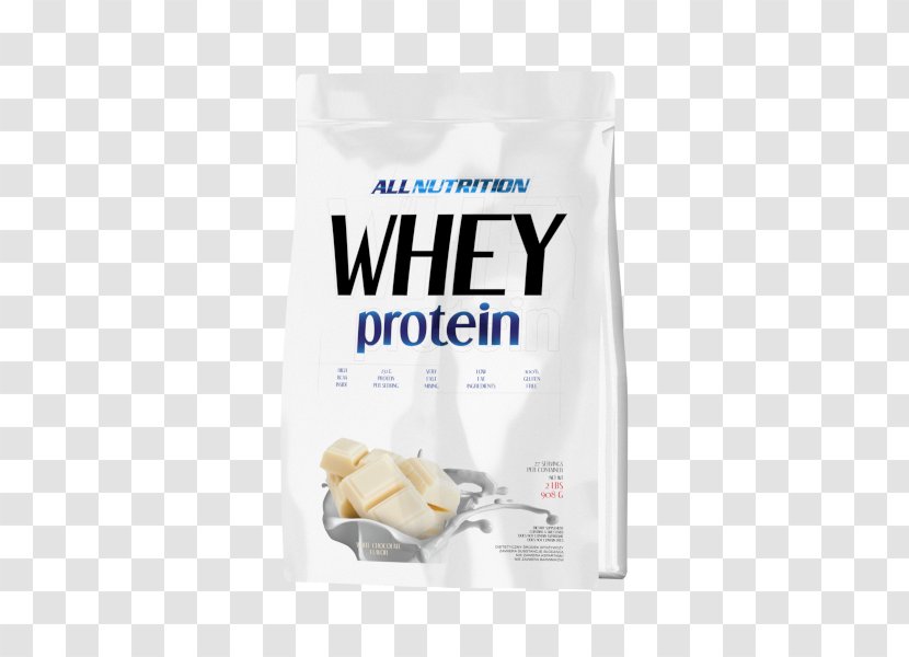 Whey Protein Isolate Bodybuilding Supplement - Ingredient - White Chocolate Transparent PNG