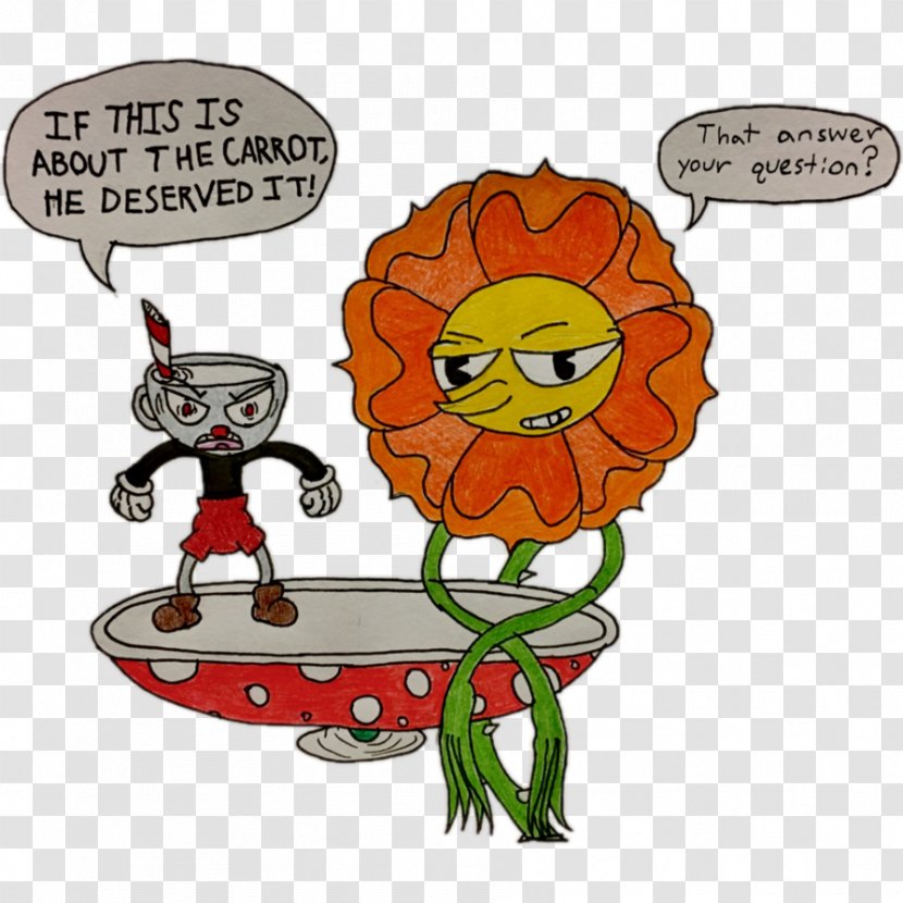 Cuphead Fan Art Drawing DeviantArt - Flower - Matchstick Transparent PNG