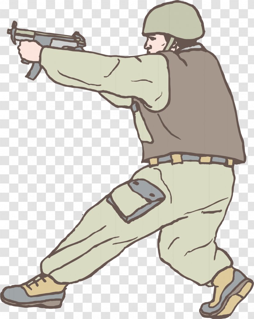 Animation Clip Art - Soldier - Shoot The Transparent PNG