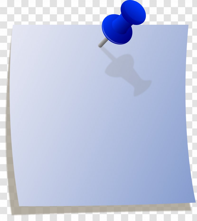 Post-it Note Paper Drawing Pin Clip Art Transparent PNG
