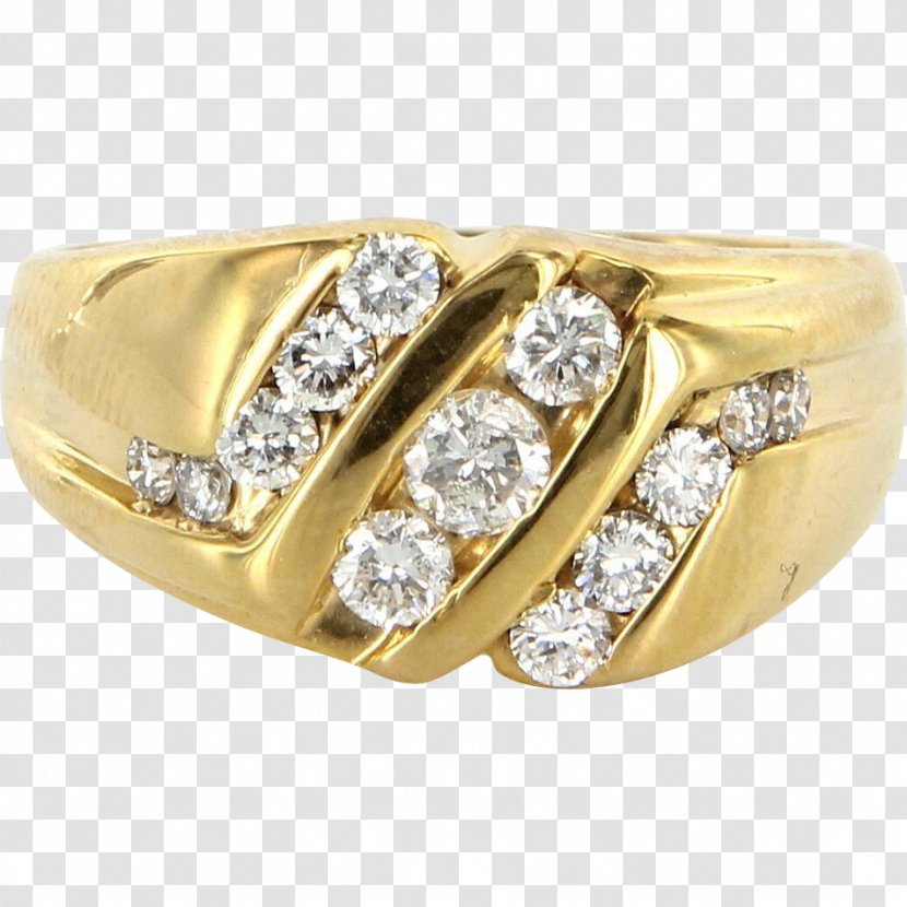 Ring Gold Carat Diamond Jewellery - Platinum Transparent PNG