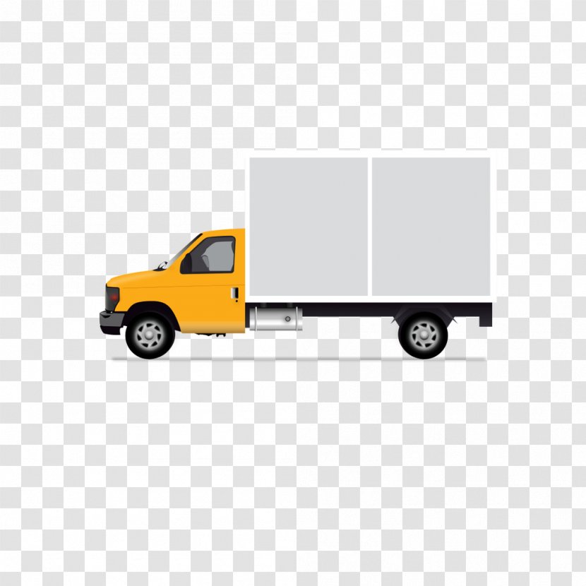 Pickup Truck Car Van - Vehicle - Vector Yellow Transparent PNG