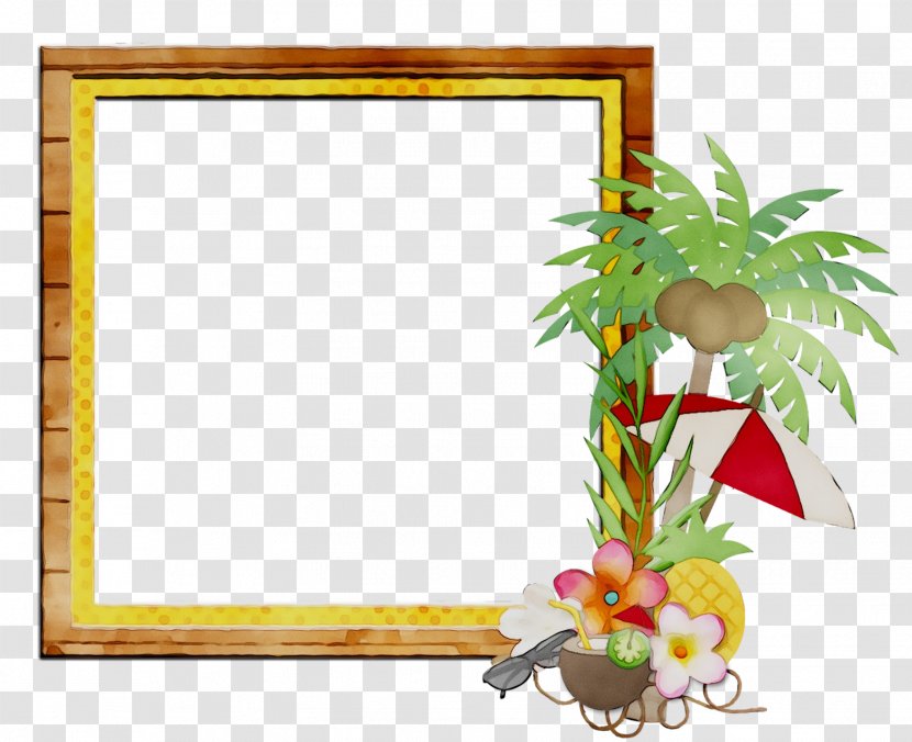 Floral Design Cut Flowers Picture Frames - Leaf Transparent PNG