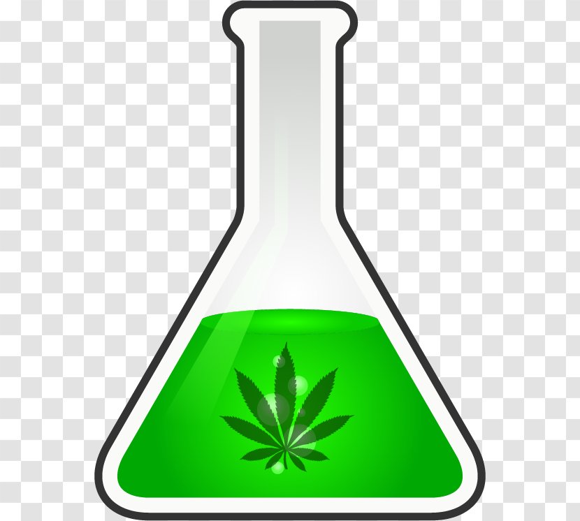 Medical Cannabis Clip Art - Beaker Transparent PNG