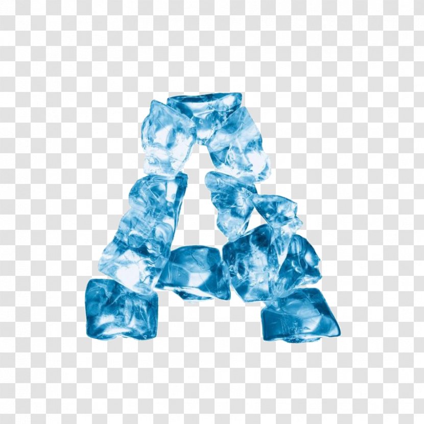 Letter English Alphabet Crystal - Ice Letters Transparent PNG