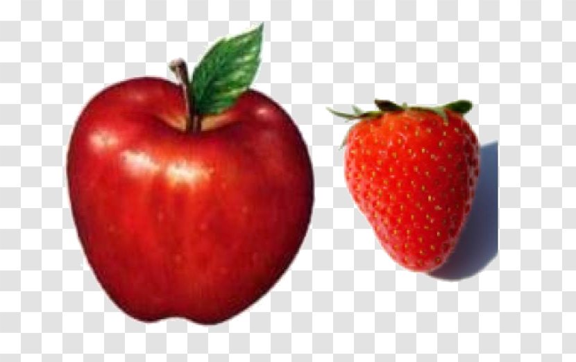 Strawberry Apple Fruit Fuji Food - Ppt Transparent PNG