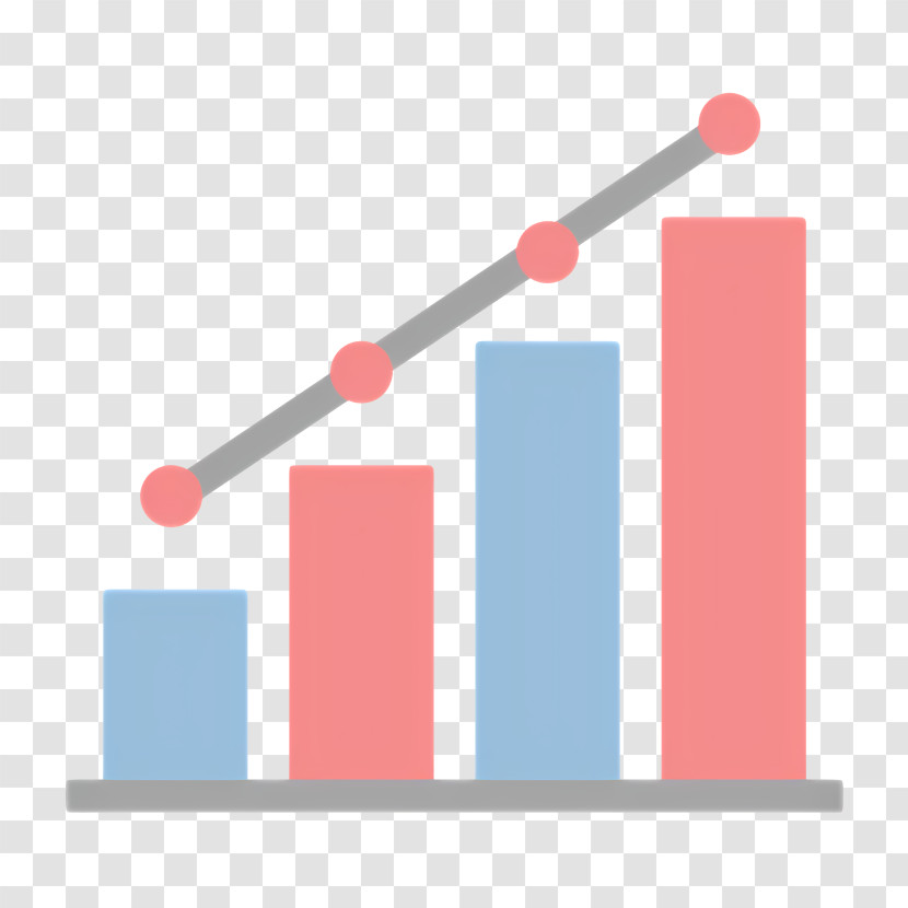Cartoon - Bar Graph With A Line Trend Transparent PNG