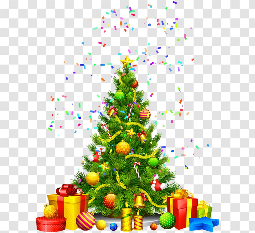 Christmas Day Tree Clip Art Image Transparent PNG