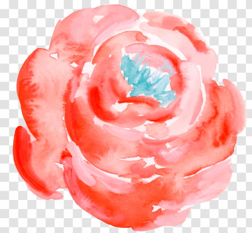 Watercolor Painting Clip Art - Flower - Red Flowers Transparent PNG