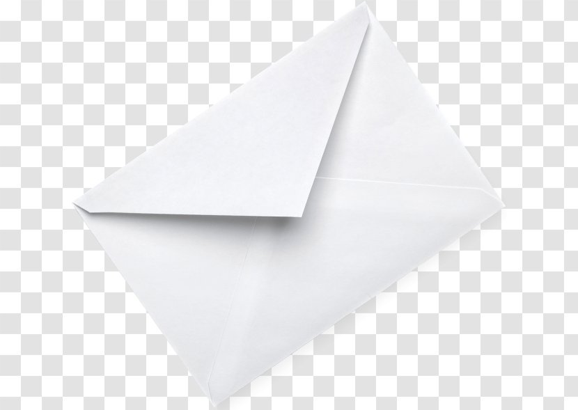 Triangle - White Solid Color Without Embellishment Envelope Transparent PNG
