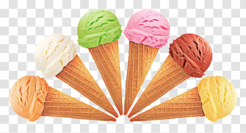 Ice Cream Cone Background - Dairy Products - Snack Cuisine Transparent PNG
