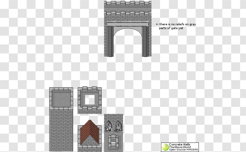 Facade Wall Gate Concrete - Arch Transparent PNG