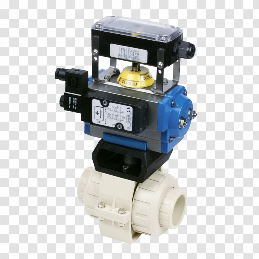 Ball Valve Actuator Pneumatic Pneumatics Transparent PNG